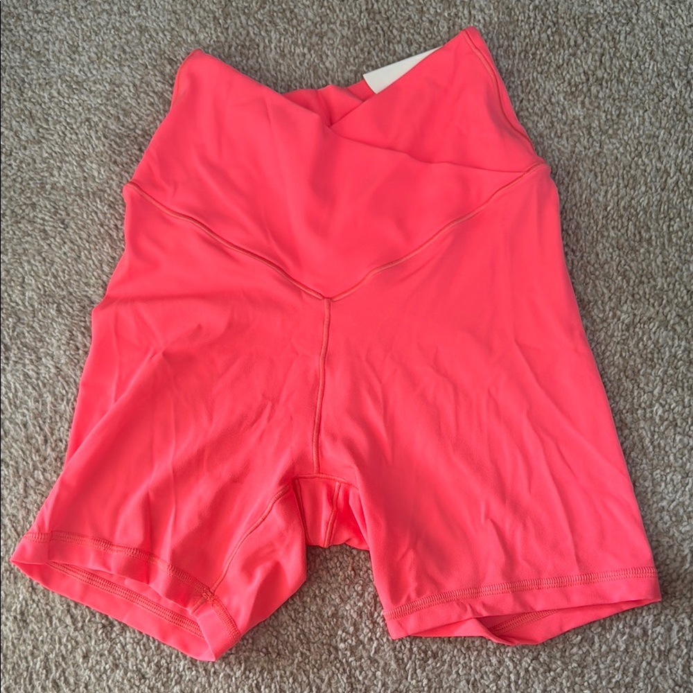 Pink Hi-Rise Bike Shorts 5inch Inseam